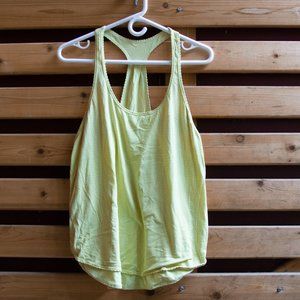 Yellow lululemon tank top